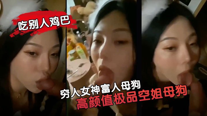 穷人女神富人母狗高颜值极品空姐母狗属性拉你的女神就是这样吃别人鸡巴的